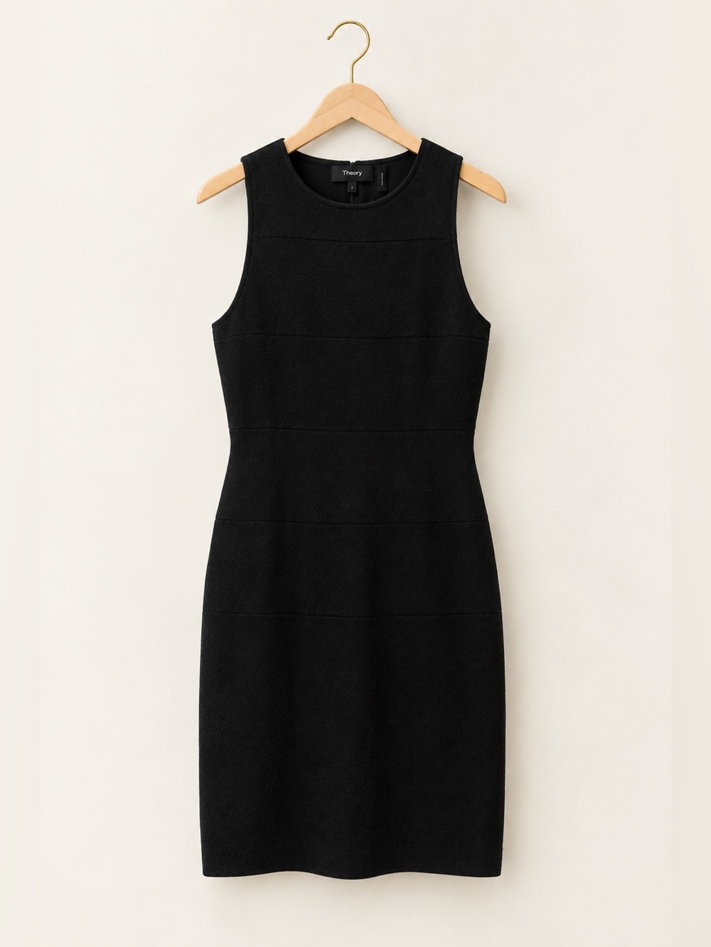 Theory Sleeveless Midi Dress in Black Size P Like New